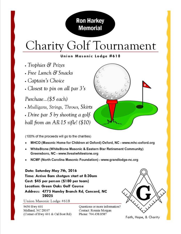 Lodge Golf Tournament Flyer 2016